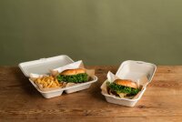 Clamshell 2-geteilt 470/300 ml - uncoated 255x170x65 mm...