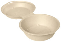 Clamshell 750 ml - uncoated 171x171x55 mm (Farbe: Braun /...