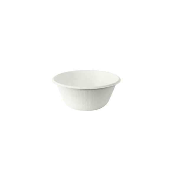 Coppa Bowl 250 ml - uncoated 116x116x50 mm (Farbe: Weiß / Material: Bagasse) (VPE 500 St.)