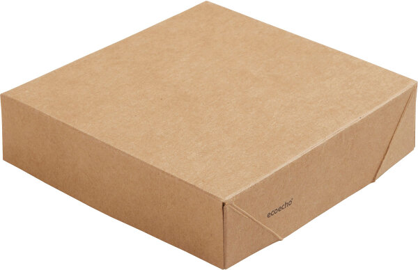 Viking Cube Deckel Karton 113x113x29 mm (Farbe: Braun / Material: Karton/PLA) 300 St.