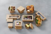 Viking Cube Deckel Karton 113x113x29 mm (Farbe: Braun / Material: Karton/PLA) 300 St.