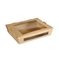 Menübox mit PLA-Fenster 1200 ml 200x155x45 mm...