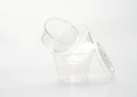 Dressingbecher 100 ml, rPET 74x74x35  mm (Farbe:...