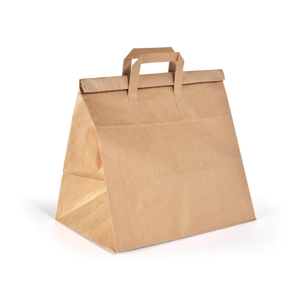 BioPak Foldbag Large 320x210x340 mm (Farbe: Braun / Material: Papier FSC) (VPE 250 St.)