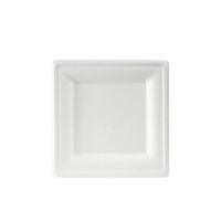 Teller, quadratisch 20x20 cm Weiss - uncoated 200x200 mm...