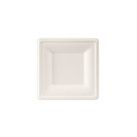 Teller, quadratisch 16x16 cm Weiss - uncoated 160x160 mm...