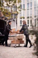 Catering-Tray Cardboard / PLA braun, Large 450x310 mm (Farbe: Braun / Material: Papier) (VPE 50 St.)