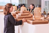 Catering-Deckel Cardboard / PLA braun, Medium 364x255 mm (Farbe: Braun / Material: Papier) (VPE 100 St.)