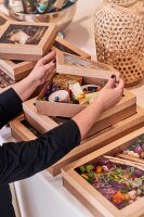 Catering-Deckel Cardboard / PLA braun, Medium 364x255 mm (Farbe: Braun / Material: Papier) (VPE 100 St.)