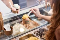 Eislöffel, Papierfaser 95mm 95mm mm (Farbe: Weiß / Material: Papier) (VPE 1000 St.)