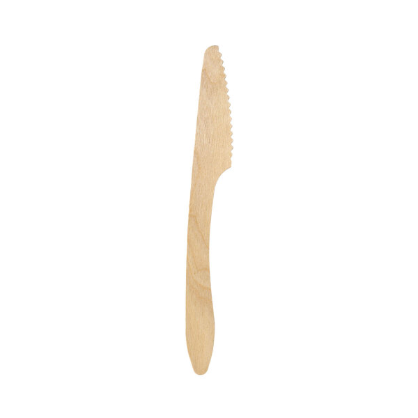 Messer 190 mm, Holz gewachst 190 mm (Farbe: Natural / Material: gewachst) 1000 St.