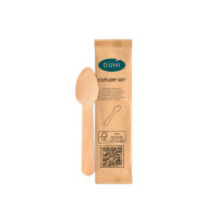 1/1 Kaffeelöffel 110 mm, Holz, einzeln verpackt 110...