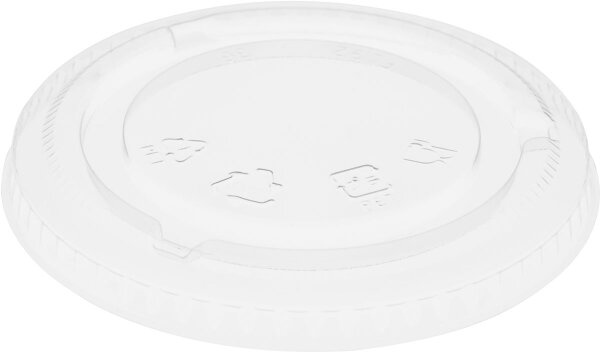 Flacher Deckel geschlossen für 188001-2, rPET  mm (Farbe: Transparent / Material: rPET) (VPE 960 St.)