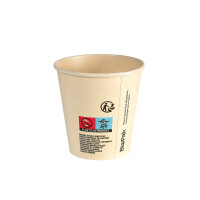 Kaffeebecher Sweet 180 ml, Bagasse  mm (Farbe: Bedruckt /...
