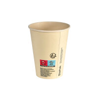 Kaffeebecher Sweet 240 ml, Bagasse  mm (Farbe: Bedruckt /...