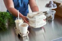 Kaffeebecher Sweet 240 ml, Bagasse  mm (Farbe: Bedruckt / Material: Bagasse) (VPE 6 St.)