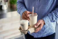 Kaffeebecher Sweet 240 ml, Bagasse/ WBC  mm (Farbe: Bedruckt / Material: BAG/ WBC) (VPE 7 St.)