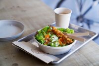 Kaffeebecher Sweet 240 ml, Bagasse/ WBC  mm (Farbe: Bedruckt / Material: BAG/ WBC) (VPE 7 St.)