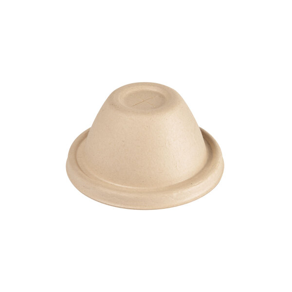Bagasse Kuppeldeckel für alle Becher 35/47/59 cl  mm (Farbe: Braun / Material: Bagasse) (VPE 8 St.)