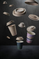 Bagasse Coffee to Go Deckel für alle Becher 18/24 cl  mm (Farbe: Braun / Material: Bagasse) (VPE 1000 St.)