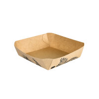 Schale Algenpapier/ Seegras 115x115x39 mm (Farbe: Braun /...