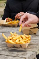 Schale Algenpapier/ Seegras 115x115x39 mm (Farbe: Braun /...