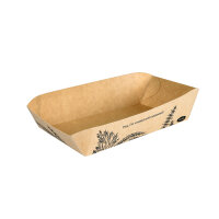 Schale Algenpapier/ Seegras 160x85x40 mm (Farbe: Braun /...