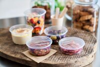 Delipack rund 101x101x48 mm (Farbe: Transparent /...