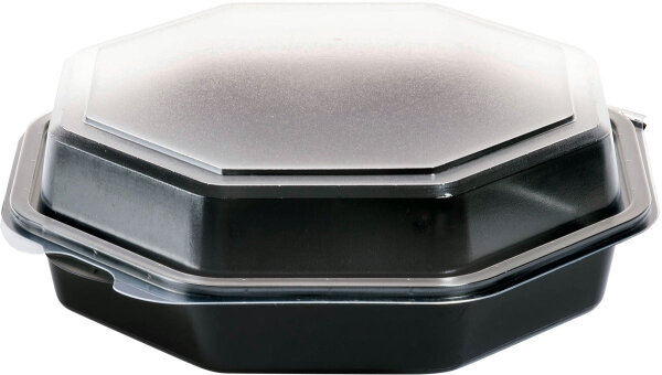 Octaview®  190x190x60 mm (Farbe: Schwarz / Transparent / Material: PS) (VPE 270 St.)