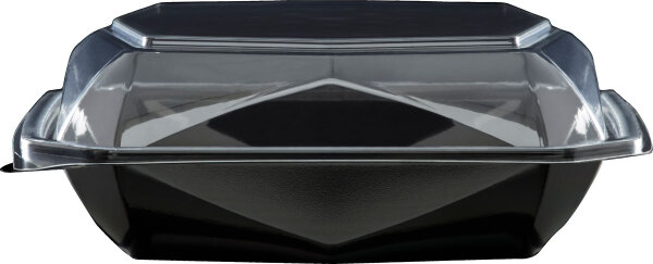 Octaview® M 185x185x70 mm (Farbe: Schwarz / Transparent / Material: APET) (VPE 255 St.)