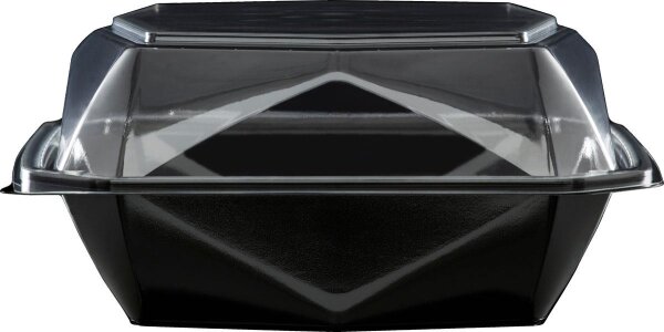 Octaview® M+ 185x185x90 mm (Farbe: Schwarz / Transparent / Material: APET) (VPE 255 St.)