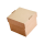 Burgerbox 12 x 12 x 10 cm neutral braun (zum selbst falten)
