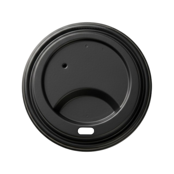 Deckel für Kaffeebecher 0,3 Ø 90 mm schwarz | VPE 1000 (10 x 100)