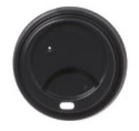 Deckel für Kaffeebecher 0,3 Ø 90 mm schwarz