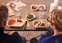 Tray Side Dish Fibre 1-Comp 37 mm? 140x116x37? mm (Farbe: Natur  / Material: Coated Bagasse) (VPE 340 St.)