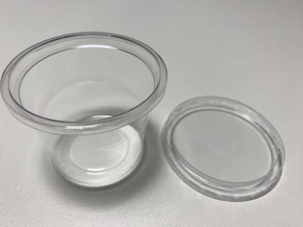 Dressingbecher 80 ml transparen inkl. Deckel Kombipack