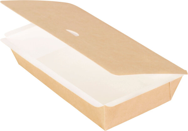 Pappbox, rechteckig, M 200x120x45 mm (Farbe: Braun / Material: Karton/PE) (VPE 250 St.)