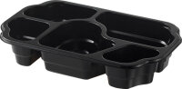 PP-Schale Take-Away 5-geteilt 250x159x46 mm (Farbe:...