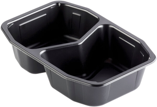 PP-Schale 2-geteilt HMR 215x148x50 mm (Farbe: Schwarz / Material: PP) (VPE 312 St.)