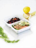 PP-Schale Caterline 2-geteilt 227x178x40 mm (Farbe:...