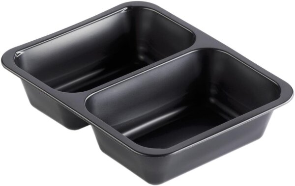 PP-Schale Caterline 2-geteilt 227x178x50 mm (Farbe: Schwarz / Material: PP) 216 St.