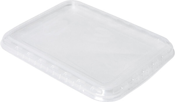 Deckel für PP-Menüschale Caterline 240x190x20 mm (Farbe: Transparent / Material: APET) (VPE 126 St.)