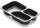 Menüschale 3-geteilt 3-comp 260x158x44,7 mm (Farbe: Schwarz / Material: PP/MIN) (VPE 384 St.)