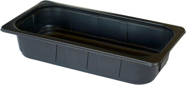 PP Schale 1/3 GN 325x176x65 mm (Farbe: Schwarz / Material: PP) (VPE 144 St.)
