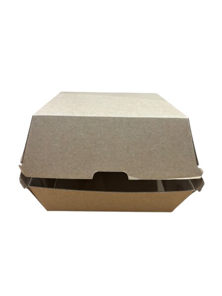 Burgerbox Wellpappe 14,5 x 14,5 x 8 cm gefaltet neutral #58