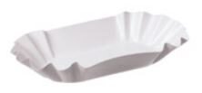 Pappschüssel weiß 9 x 14 x 3 cm