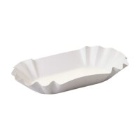 Pappschüssel weiß 9 x 14 x 3 cm | VPE 2000 (8...