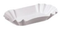 Pappschüssel weiß 9 x 14 x 3 cm