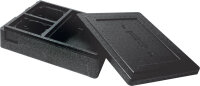 Thermobox 3-geteilt 400x325x110 mm (Farbe: Schwarz /...