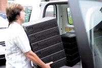 Thermobox 3-geteilt 400x325x110 mm (Farbe: Schwarz /...